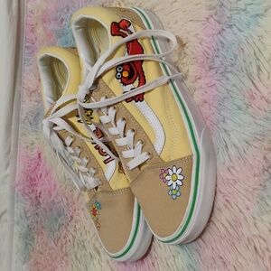 (X-100) SALE! Vans Sesame Street Old Skool 'Elmo' Love Makes The World Go Around